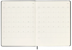 Agenda 2025/2026 - Moleskine Classic 18 Months Weekly Planner - Hardcover, Extra Large (Black)