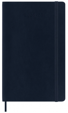 Agenda 2025/2026 - Moleskine Classic 18 Months Weekly Planner - Softcover, Large (Sapphire Blue)