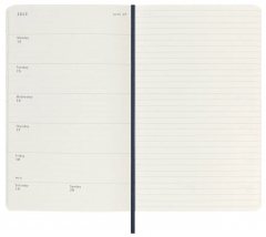 Agenda 2025/2026 - Moleskine Classic 18 Months Weekly Planner - Softcover, Large (Sapphire Blue)
