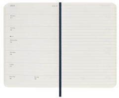 Agenda 2025/2026 - Moleskine Classic 18 Months Weekly Planner - Softcover, Pocket (Sapphire Blue)