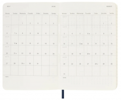 Agenda 2025/2026 - Moleskine Classic 18 Months Weekly Planner - Softcover, Pocket (Sapphire Blue)