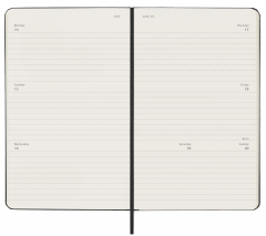 Agenda 2025/2026 - Moleskine Classic 18 Months Weekly Planner - Hardcover, Large (Black)