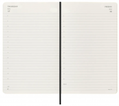 Agenda 2025/2026 - Moleskine Classic 18 Months Daily Planner - Softcover, Large (Black)
