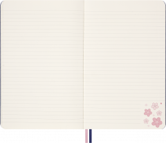 Set 2 carnete + 4 creioane - Moleskine Sakura - Lined + Plain, Hardcover, Large (With Box)