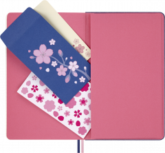 Set 2 carnete + Stilou Kaweco + Pin - Moleskine Sakura Collector's Box - Lined, Plain, Hardcover