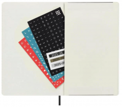 Agenda 2025/2026 - Moleskine Classic 18 Months Weekly Planner - Softcover, Large (Black)