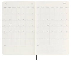Agenda 2025/2026 - Moleskine Classic 18 Months Weekly Planner - Softcover, Large (Black)