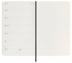 Agenda 2025/2026 - Moleskine Classic 18 Months Weekly Planner - Softcover, Large (Black)