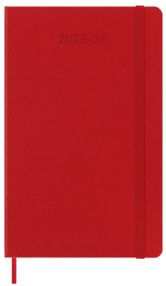 Agenda 2025/2026 - Moleskine Classic 18 Months Weekly Planner - Hardcover, Large (Red)
