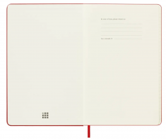 Agenda 2025/2026 - Moleskine Classic 18 Months Weekly Planner - Hardcover, Large (Red)