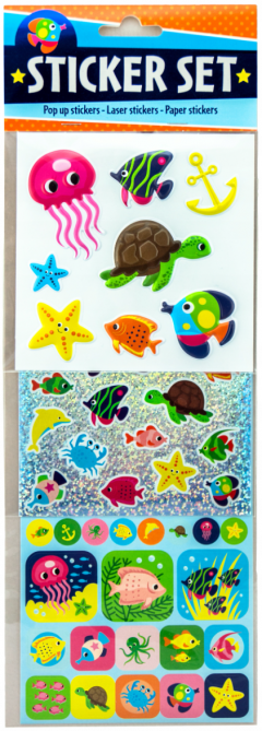  Set stickere trio - Viata marina