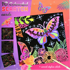 Set 10 Planse colorate de razuit - Fluturi