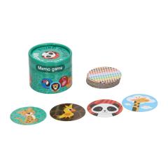 Joc de memorie - Animals in Round Storage Box