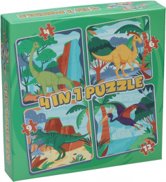 Puzzle 4in1, 31 piese  - Dino