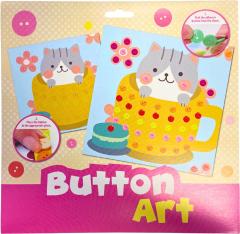 Set creativ - Button Art - Cat