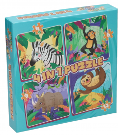 Puzzle 4 in 1 - Jungla