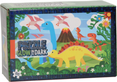 Puzzle fosforescent, 100 piese - Dino
