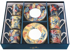 Set 6 cesti cu farfurie - Equatorial