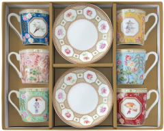 Set 6 cani si farfurioare - Jardins D'Orient