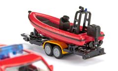 Set 2 masinute - Land Rover Defender with boat