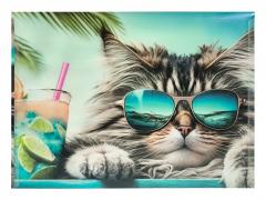 Mapa A5 din plastic cu buton - Chillout Cat