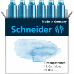 Set 6 patroane de cerneala - Schneider Ice Blue