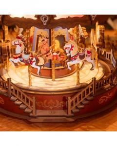 Puzzle 3D 265 piese - Cutiuta muzicala - Carusel clasic