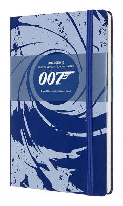 Carnet - Moleskine - James Bond 007 Limited Edition - Hard Cover, Large, Ruled - Blue