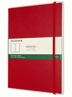 Carnet - Smart Paper Tablet - Hard Cover, Extra Large, Plain - Red