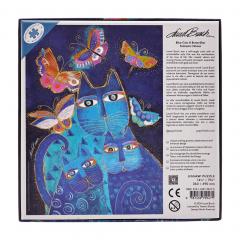 Puzzle 500 de piese - Blue Cats & Butterflies