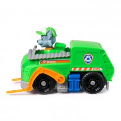 Set de joaca - Patrula Catelusilor - Camion de reciclare si figurina Rocky