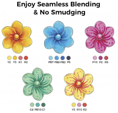 Set 168 markere - Ohuhu Honolulu - Dual Tips, Multicolor (Brush & Chisel)