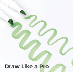 Set 168 markere - Ohuhu Honolulu - Dual Tips, Multicolor (Brush & Chisel)