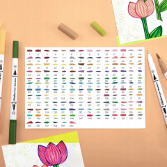 Set 160 markere - Ohuhu Maui - Dual Tips, Multicolor (Brush & Fineliner)