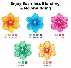 Set 320 markere - Ohuhu Honolulu - Dual Tips, Multicolor (Brush & Fine)