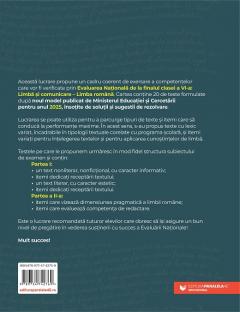 Evaluarea Nationala la finalul clasei a VI-a 2025. Limba si comunicare - Limba romana