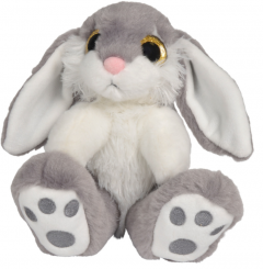 Jucarie de plus - Iepure sezand, mai multe modele,17cm