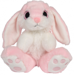Jucarie de plus - Iepure sezand, mai multe modele,17cm