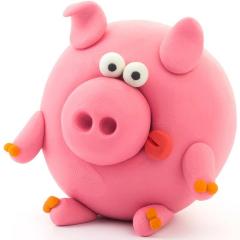 Set creativ din lut - Hey Clay Animals - Porc