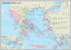 Harta - Lumea greaca in antichitate 