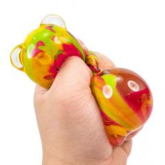 Jucarie senzoriala - Inkerz Teddy Bear Paint Sensory Toy (mai multe culori - pret pe bucata)