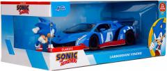 Set masinuta metalica Lamborghini Veneno + figurina Sonic