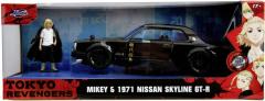 Set masinuta metalica Nissan Skyline GTR + figurina Mikey Tokyo Revengers