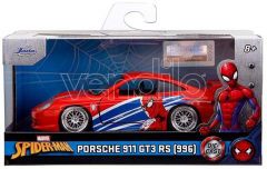Masinuta metalica Marvel Spiderman - Porsche 911 GT3 RS, 1:32