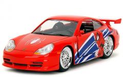 Masinuta metalica Marvel Spiderman - Porsche 911 GT3 RS, 1:32