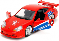 Masinuta metalica Marvel Spiderman - Porsche 911 GT3 RS, 1:32