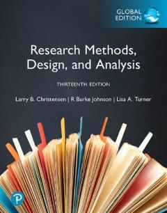Research Methods, Design, and Analysis, Global Edition