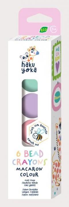Set 6 creioane cerate - Margele - Macarons