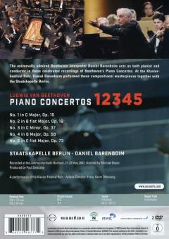 Ludwig van Beethoven: Piano Concertos 1,2,3,4,5 (DVD)