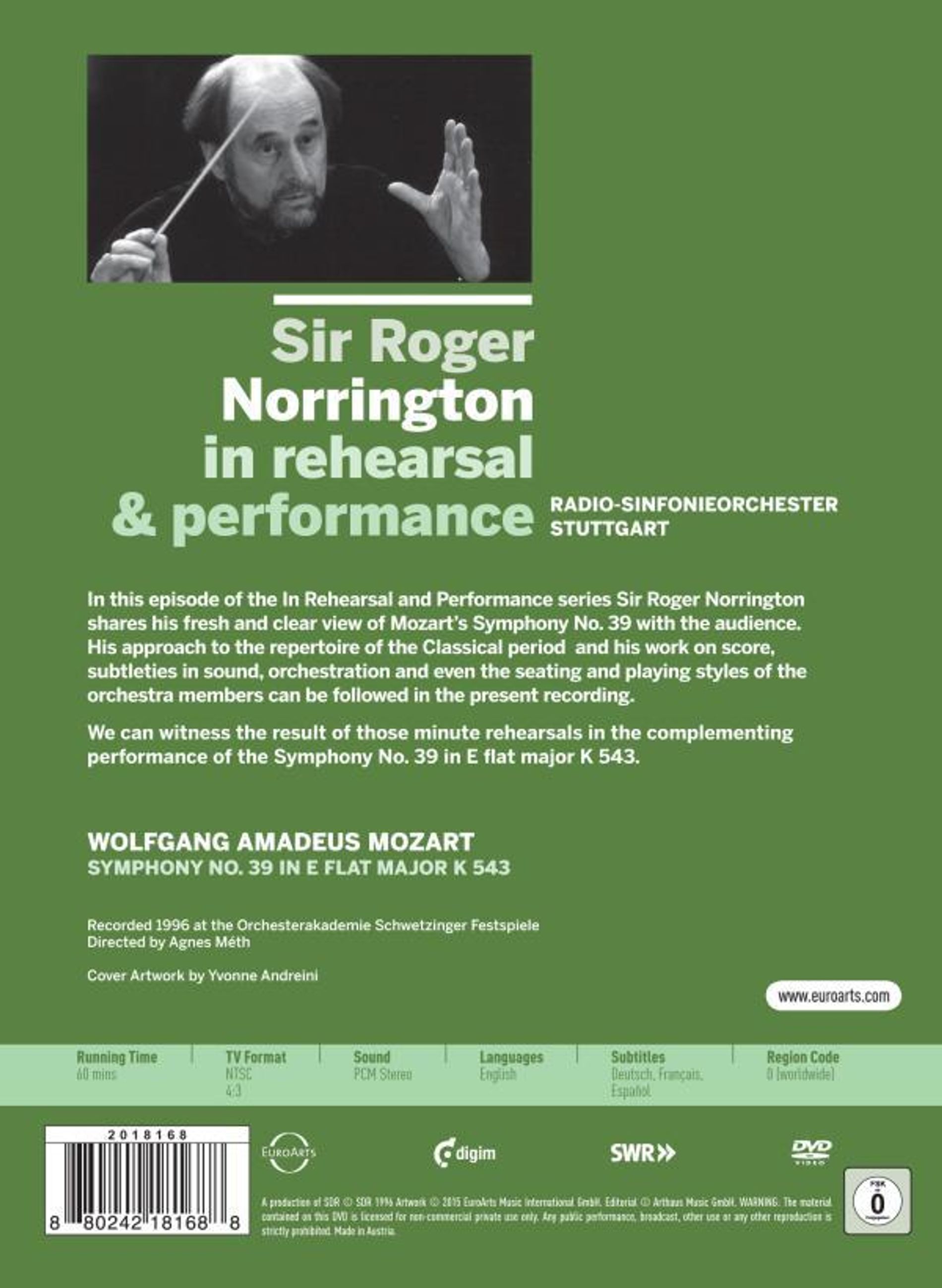 新発売 in Norrington Roger Sir Rehearsal (DVD Performance & その他